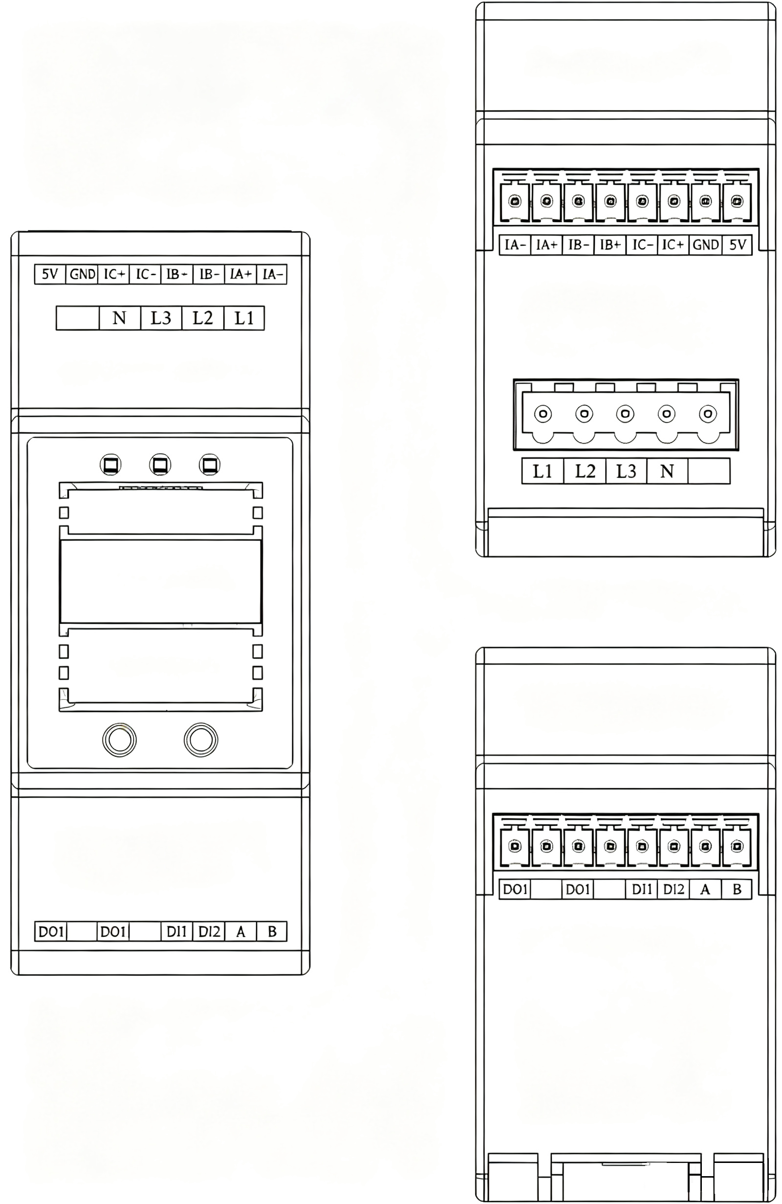 ESB Three-Phase Unbalance Monitor Interface diagram
